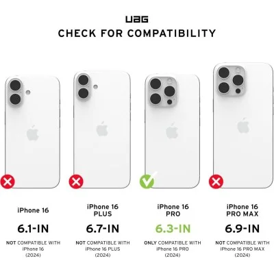 Cover Iphone 16 Pro Monarch Pro Kevlar Magsafe Case Uag - Black